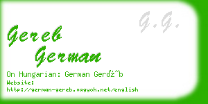 gereb german business card